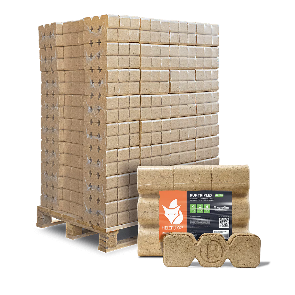 Holzbriketts RUF Triplex Green 96 x 10 kg