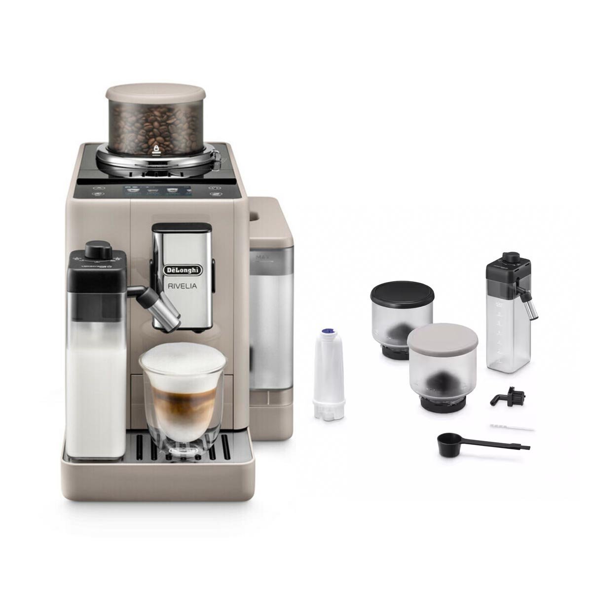 Kaffeevollautomat De’Longhi EXAM440.55.GB Rivelia Milk Beige