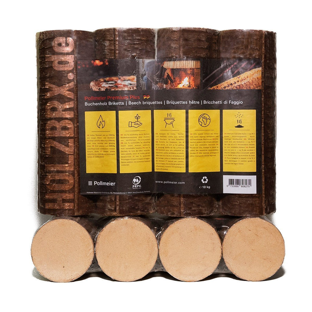 Buchenholzbriketts 960kg Palette – POLLMEIER Premium Plus