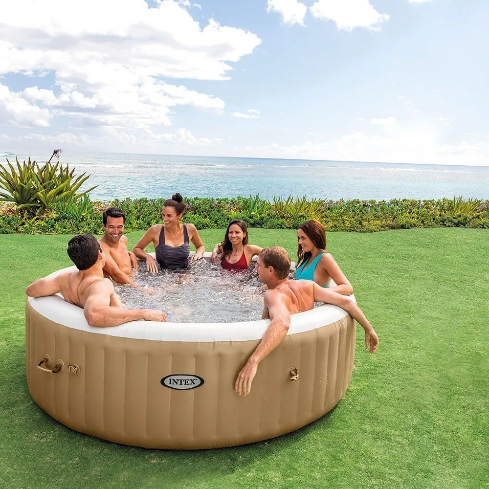 Aufblasbarer INTEX Sahara Whirlpool für 8 Personen mit Thermoabdeckung – Räumungsangebot