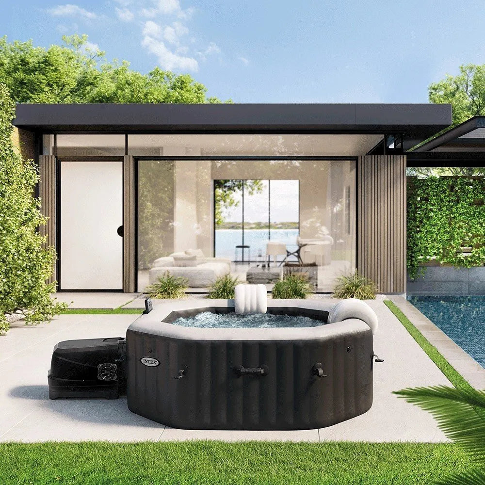 Aufblasbarer INTEX Carbone Whirlpool für 6 Personen mit Thermoabdeckung – Sonderangebot
