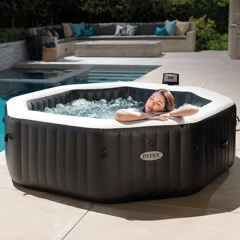 Aufblasbarer INTEX Carbone Whirlpool für 6 Personen mit Thermoabdeckung – Sonderangebot