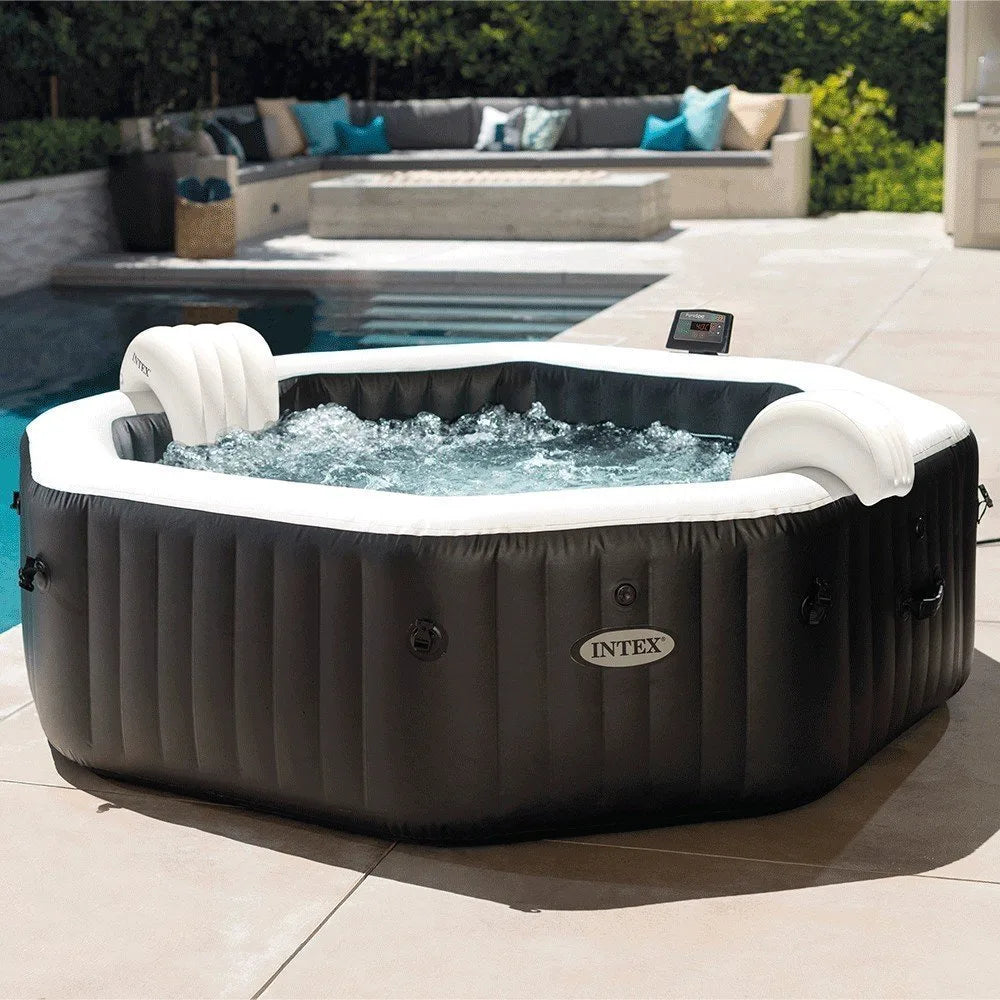 Aufblasbarer INTEX Carbone Whirlpool für 6 Personen mit Thermoabdeckung – Sonderangebot