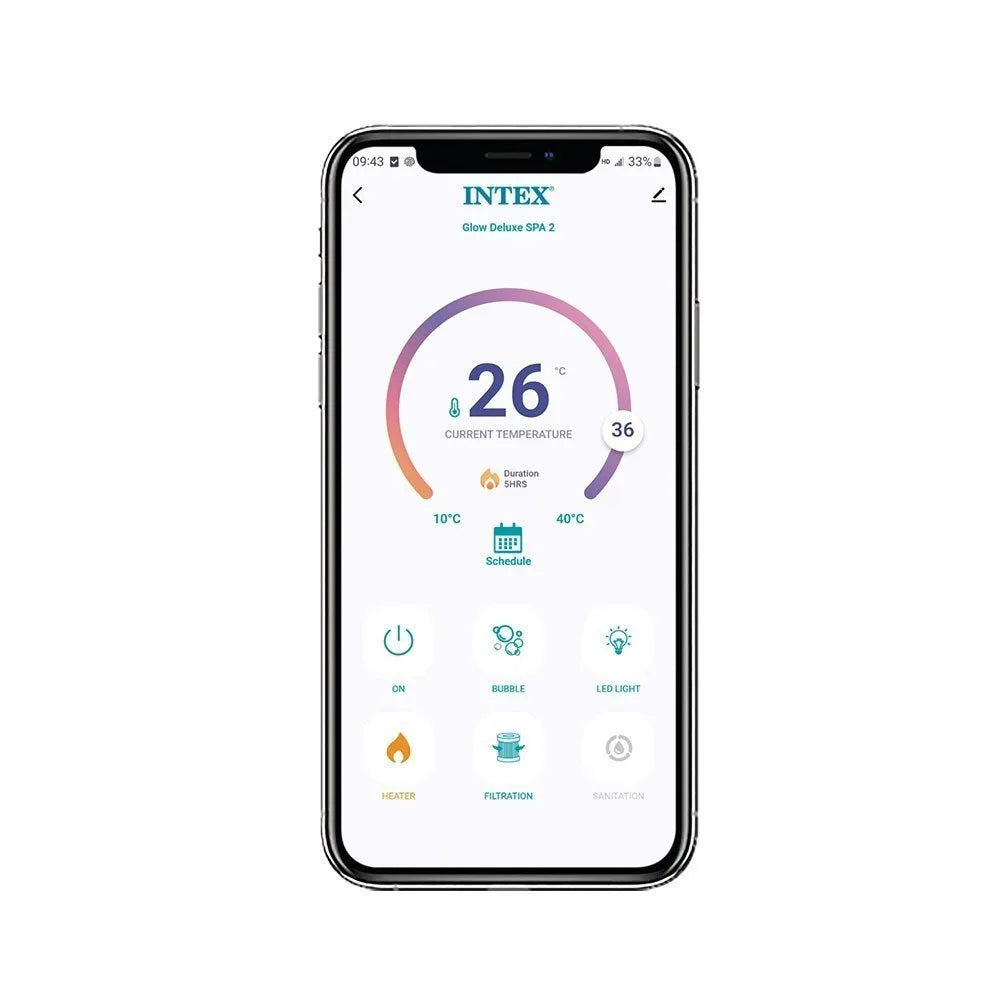 Aufblasbarer INTEX Galaxie Whirlpool für 4 Personen inklusive Thermoabdeckung
