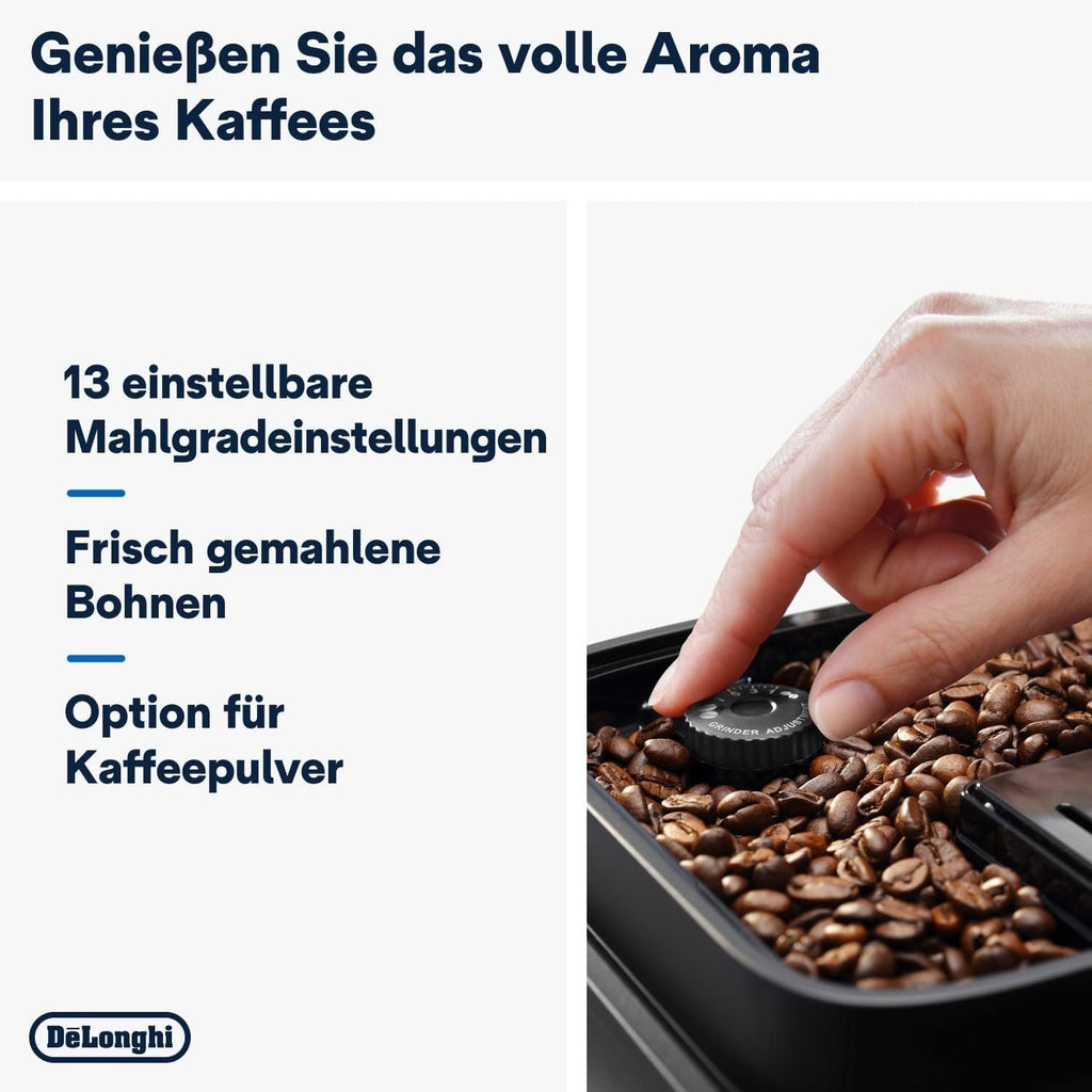 Kaffeevollautomat De’Longhi ECAM292.33.SB Magnifica Evo Silber und Schwarz