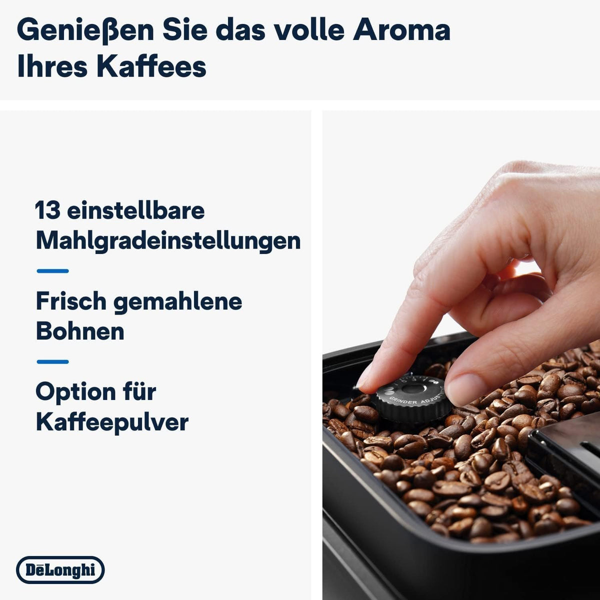 Kaffeevollautomat De’Longhi ECAM292.33.SB Magnifica Evo Silber und Schwarz