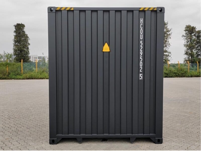 40 Fuß High Cube Container, schwarzgrau
