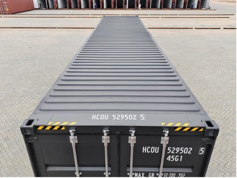 40 Fuß High Cube Container, schwarzgrau