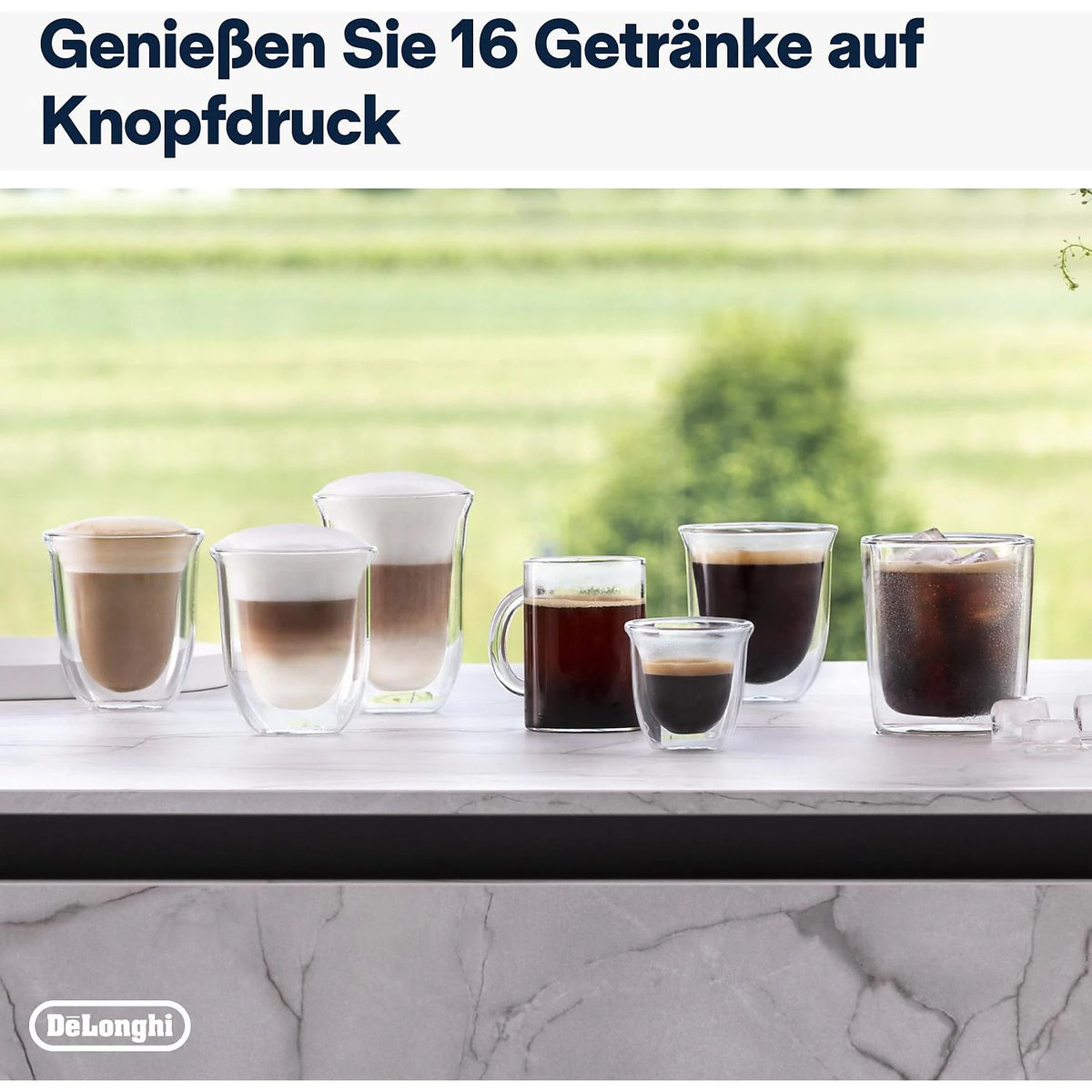 Kaffeevollautomat De’Longhi EXAM440.55.B Rivelia Milk Schwarz