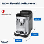 Kaffeevollautomat De’Longhi ECAM292.33.SB Magnifica Evo Silber und Schwarz