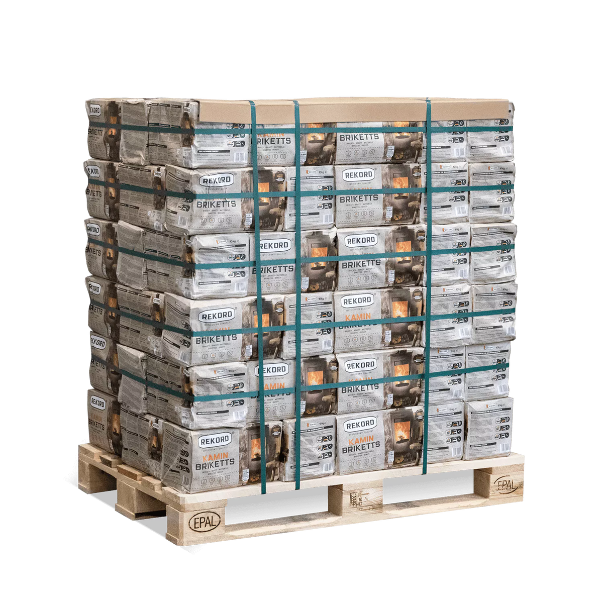 Braunkohlebriketts 90 x 10 kg