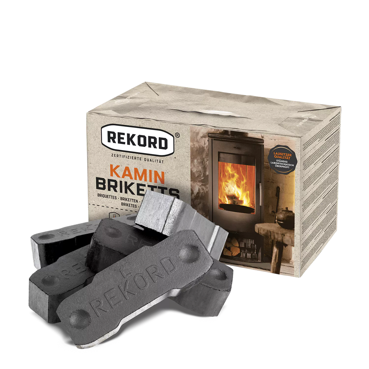 Braunkohlebriketts 90 x 10 kg