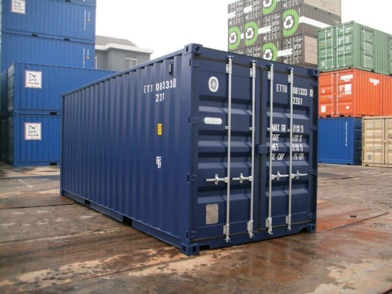 20 Fuß Container, kobaltblau
