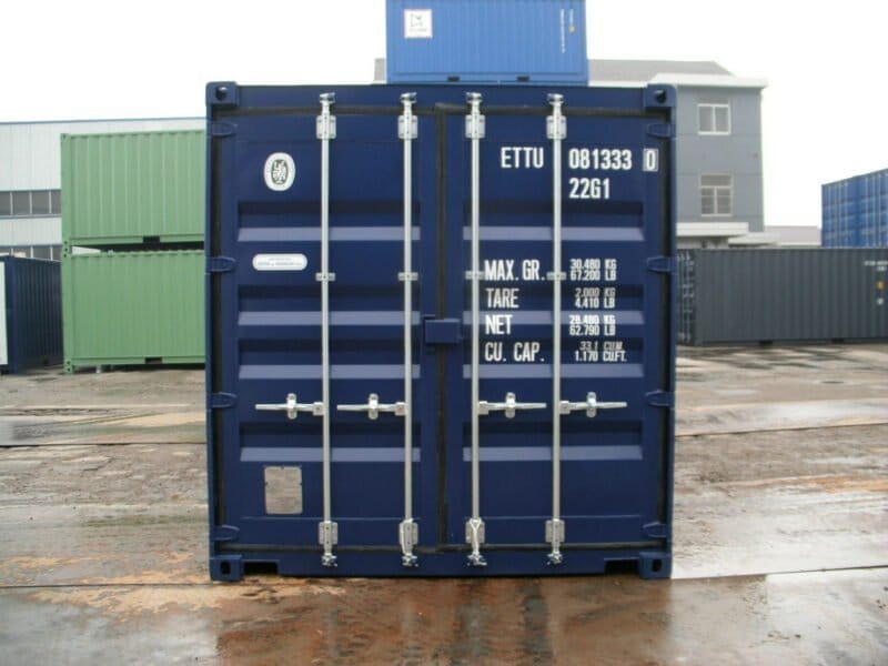 20 Fuß Container, kobaltblau