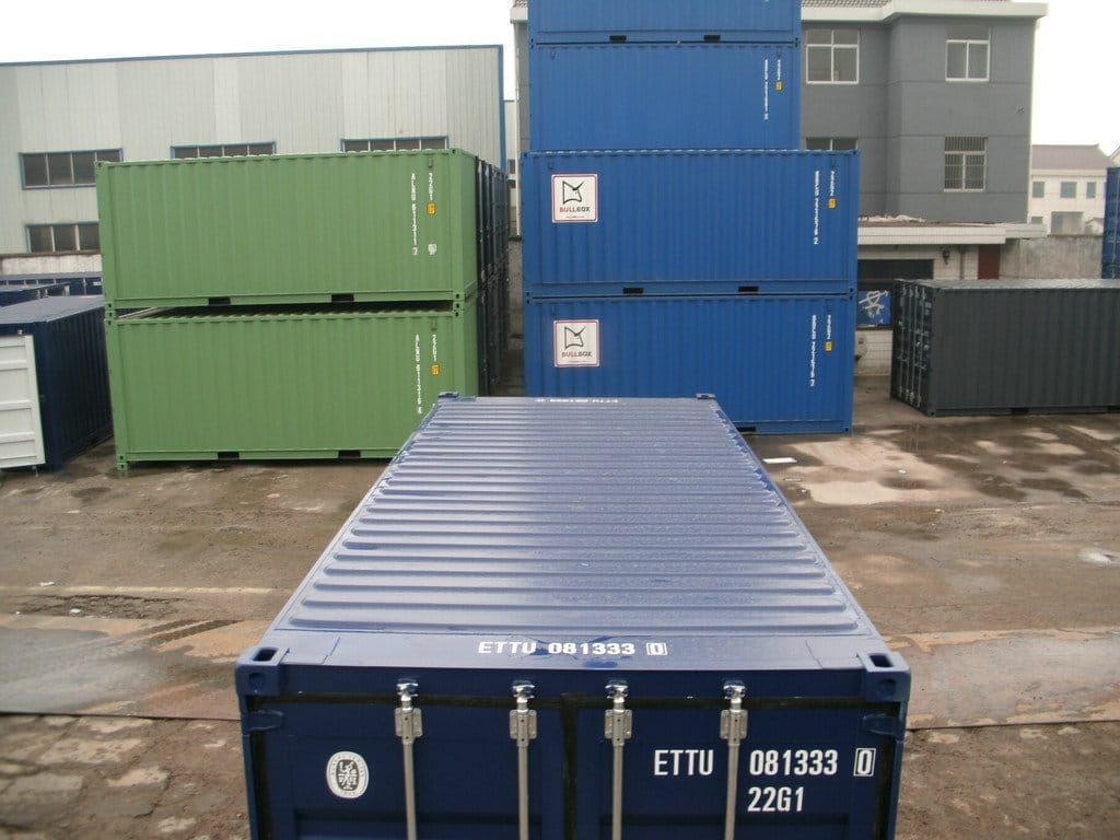 20 Fuß Container, kobaltblau