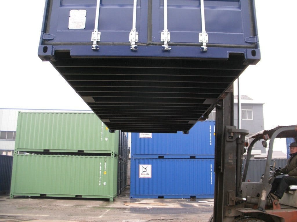20 Fuß Container, kobaltblau