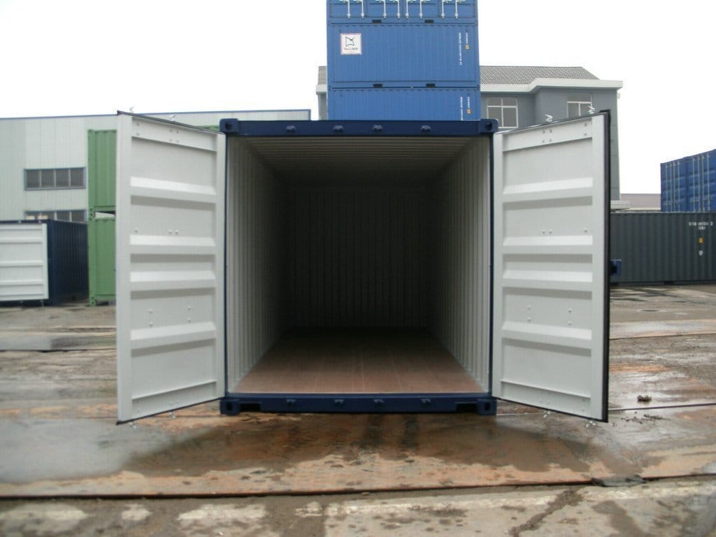 20 Fuß Container, kobaltblau