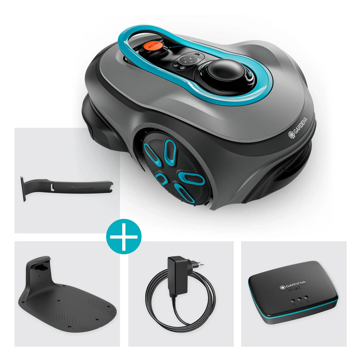 Gardena Mähroboter smart SILENO free 600 m² Set + gratis Zwischenstecker