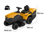 Stiga Estate 598e Akku-Rasentraktor – 98 cm Schnittbreite – Automatisch – Fangkorb 240 l